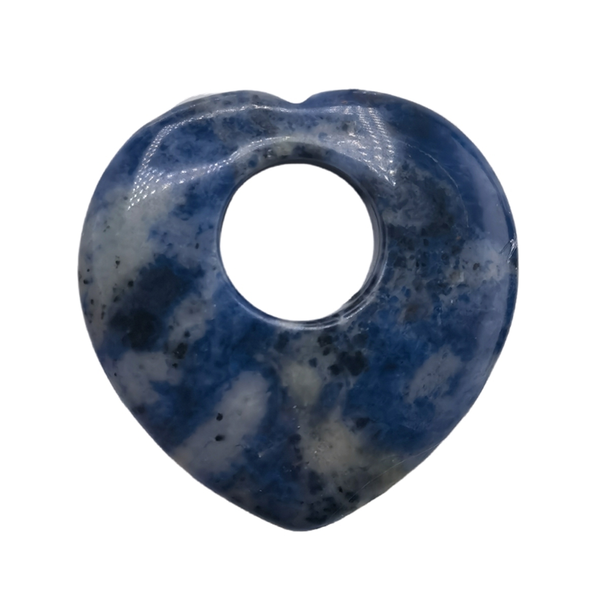 Gemstone 40MM Love Heart Stone Pendant for Making Jewelry
