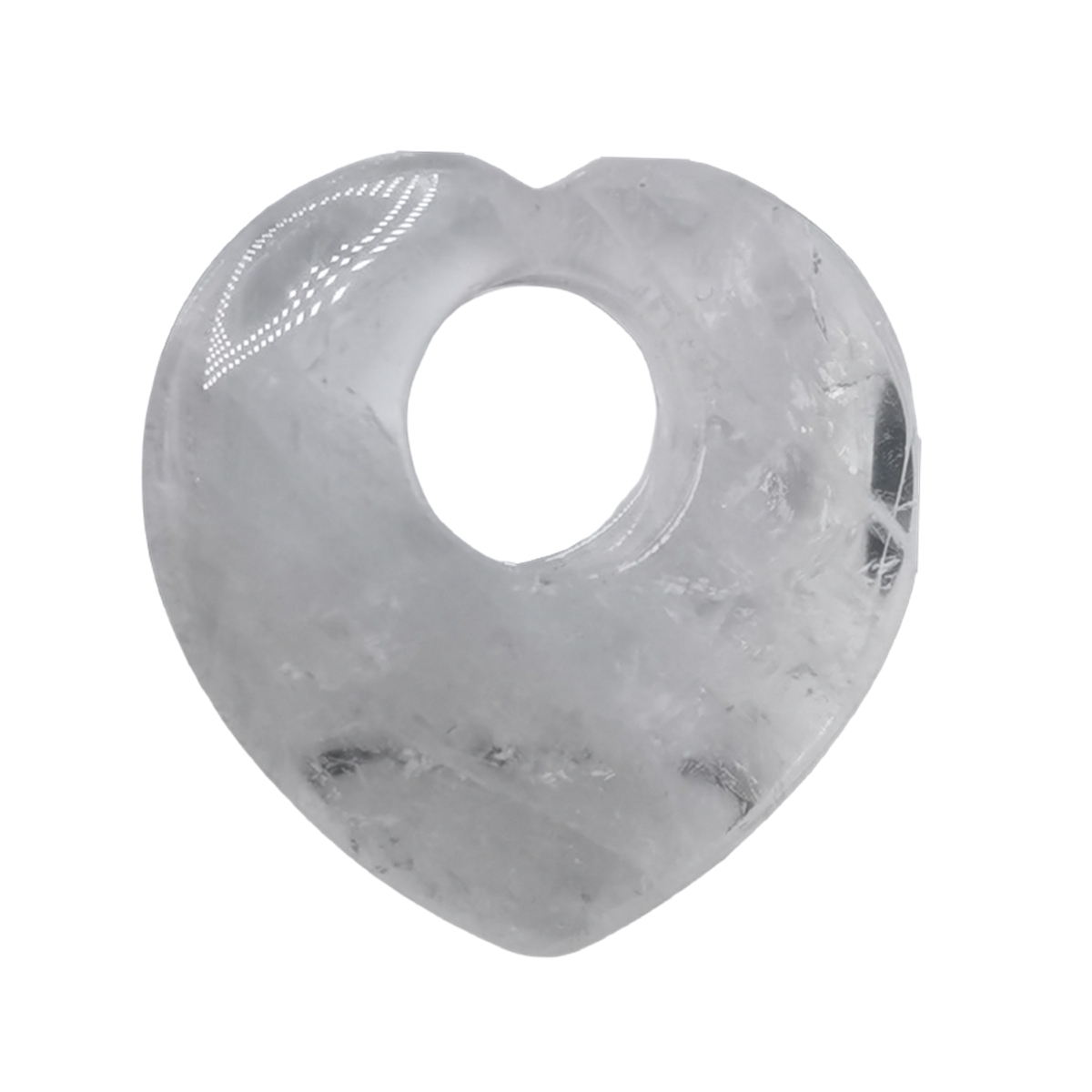 Gemstone 40MM Love Heart Stone Pendant for Making Jewelry