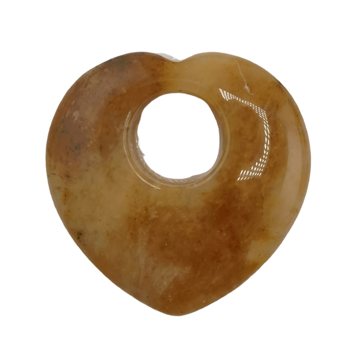 Gemstone 40MM Love Heart Stone Pendant for Making Jewelry