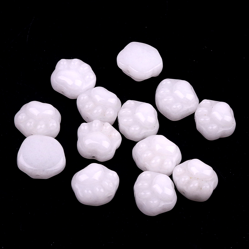 Gemstone 14x16mm Cat Paw & Claw Beads Drilled Side Hole for Making Jewelry