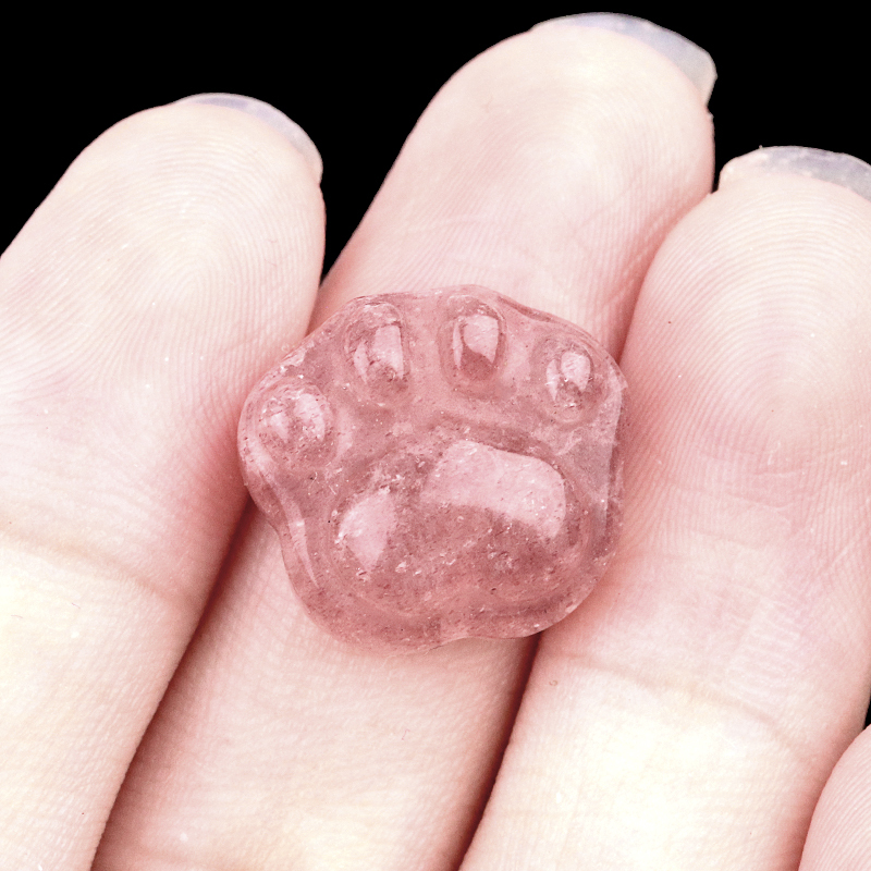 Gemstone 14x16mm Cat Paw & Claw Beads Drilled Side Hole for Making Jewelry