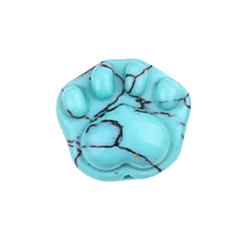 Gemstone 14x16mm Cat Paw & Claw Beads Drilled Side Hole for Making Jewelry