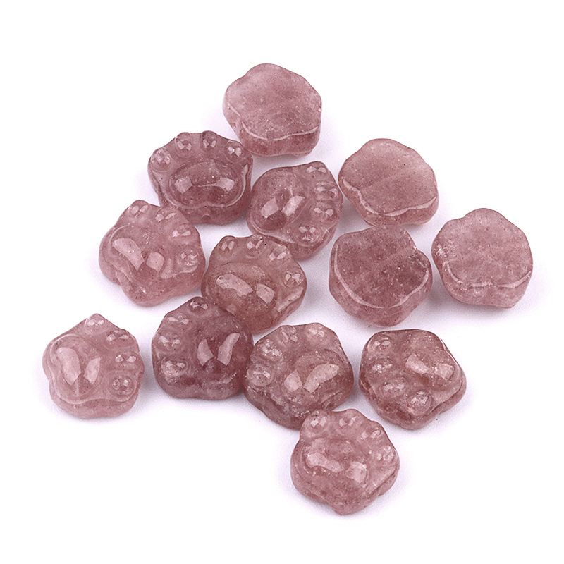 Gemstone 14x16mm Cat Paw & Claw Beads Drilled Side Hole for Making Jewelry