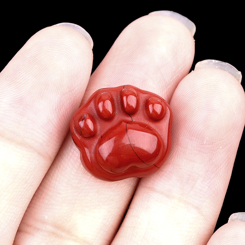 Gemstone 14x16mm Cat Paw & Claw Beads Drilled Side Hole for Making Jewelry