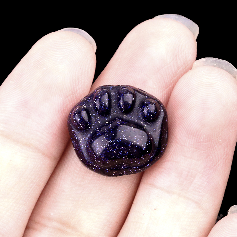 Gemstone 14x16mm Cat Paw & Claw Beads Drilled Side Hole for Making Jewelry