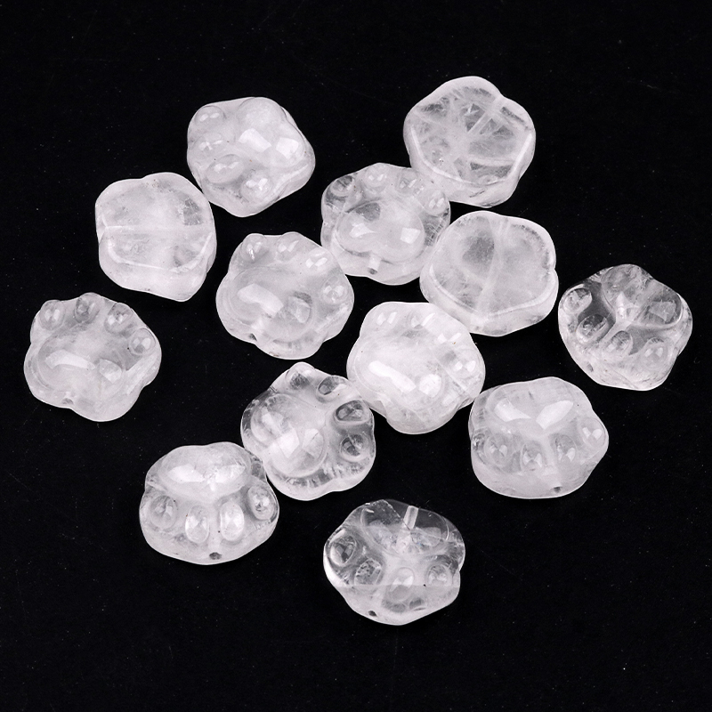 Gemstone 14x16mm Cat Paw & Claw Beads Drilled Side Hole for Making Jewelry