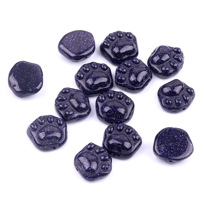 Gemstone 14x16mm Cat Paw & Claw Beads Drilled Side Hole for Making Jewelry