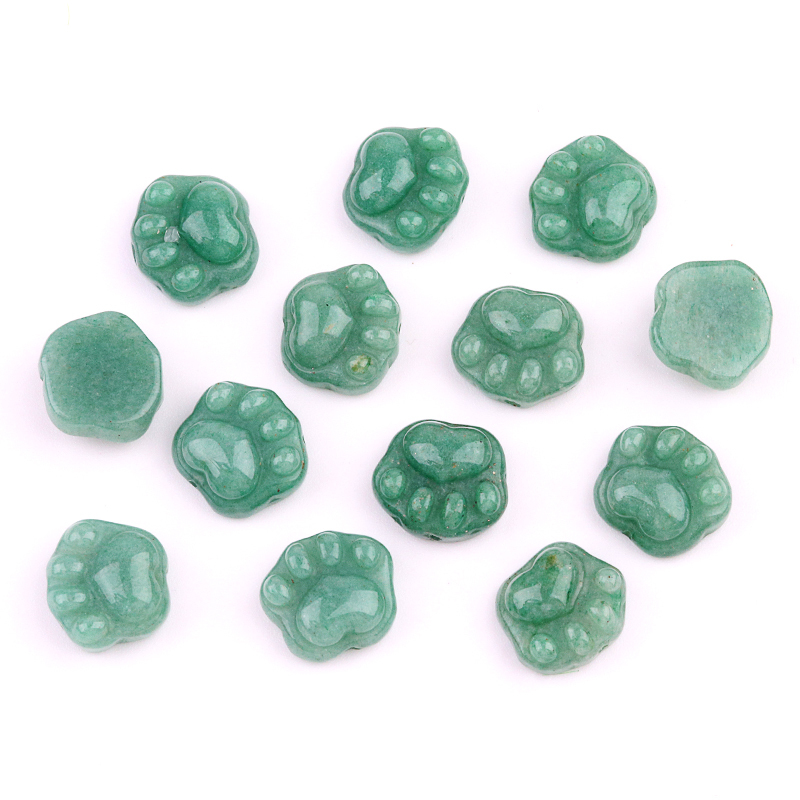 Gemstone 14x16mm Cat Paw & Claw Beads Drilled Side Hole for Making Jewelry