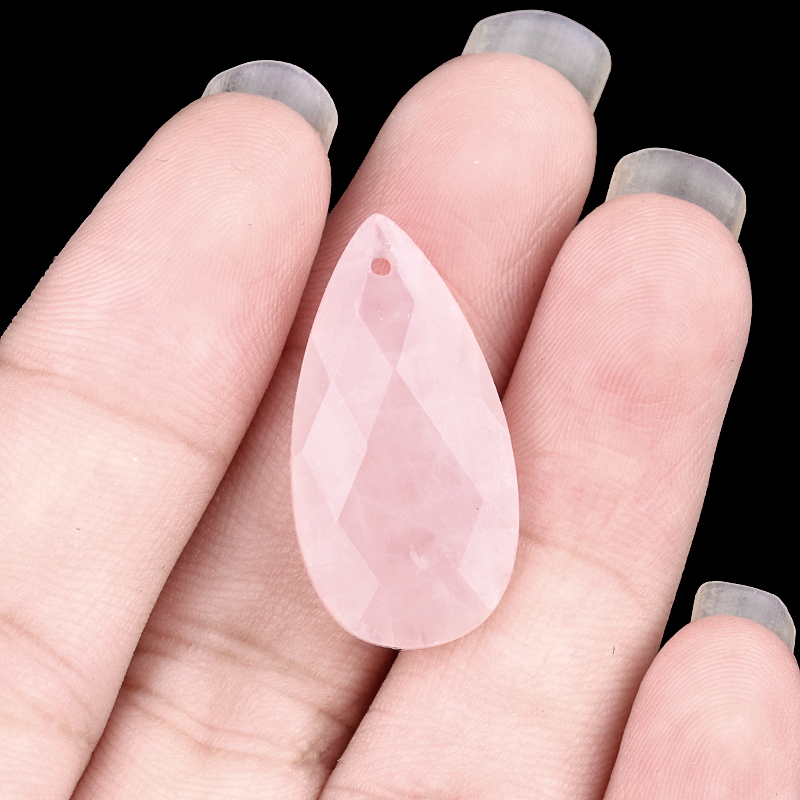 Labradorite 13X25MM Facted Teardrop Gemstone Pendant for DIY Making Jewelry