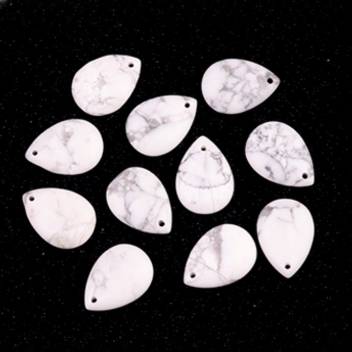 Grey Labradorite 18X25MM Teardrop Gemstone Pendant for DIY Making Jewelry