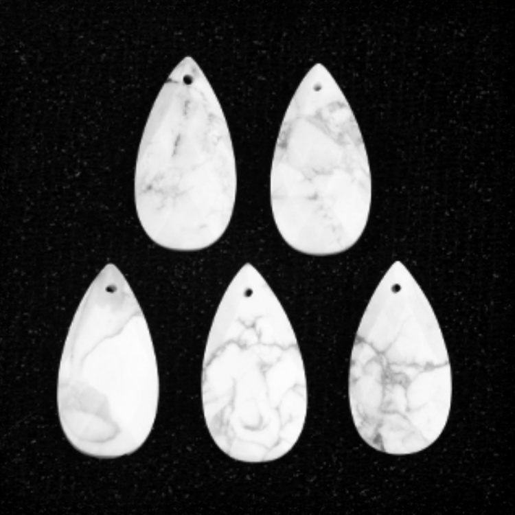 Green Aventurine 13X25MM Facted Teardrop Gemstone Pendant for DIY Making Jewelry