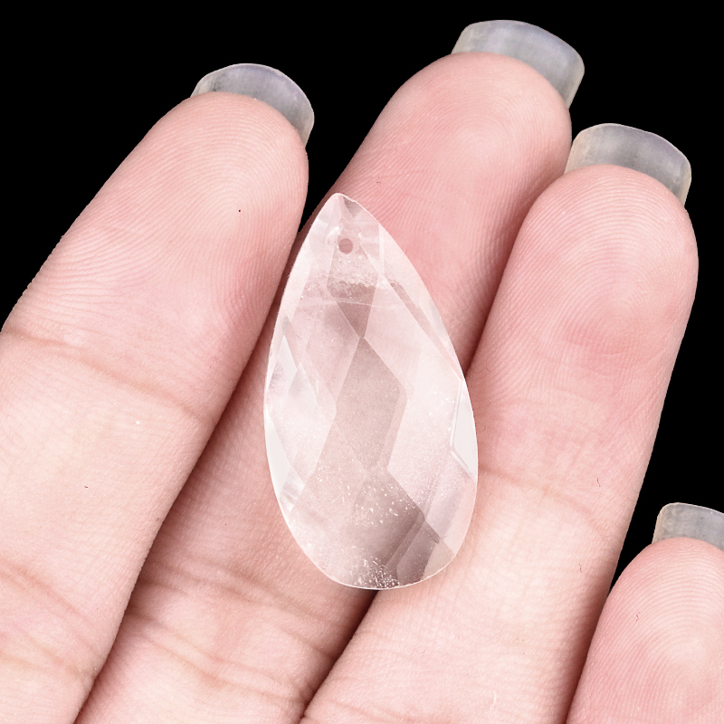 Labradorite 13X25MM Facted Teardrop Gemstone Pendant for DIY Making Jewelry