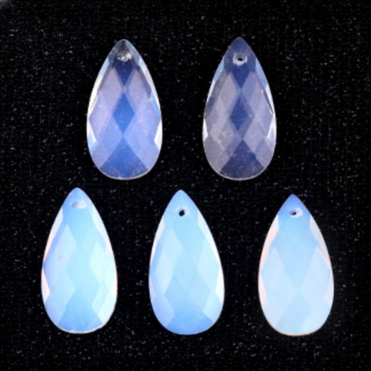 13X25MM Facted Teardrop Gemstone Pendant for DIY Making Jewelry
