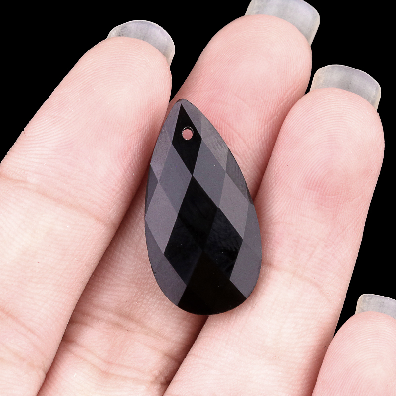 13X25MM Facted Teardrop Gemstone Pendant for DIY Making Jewelry