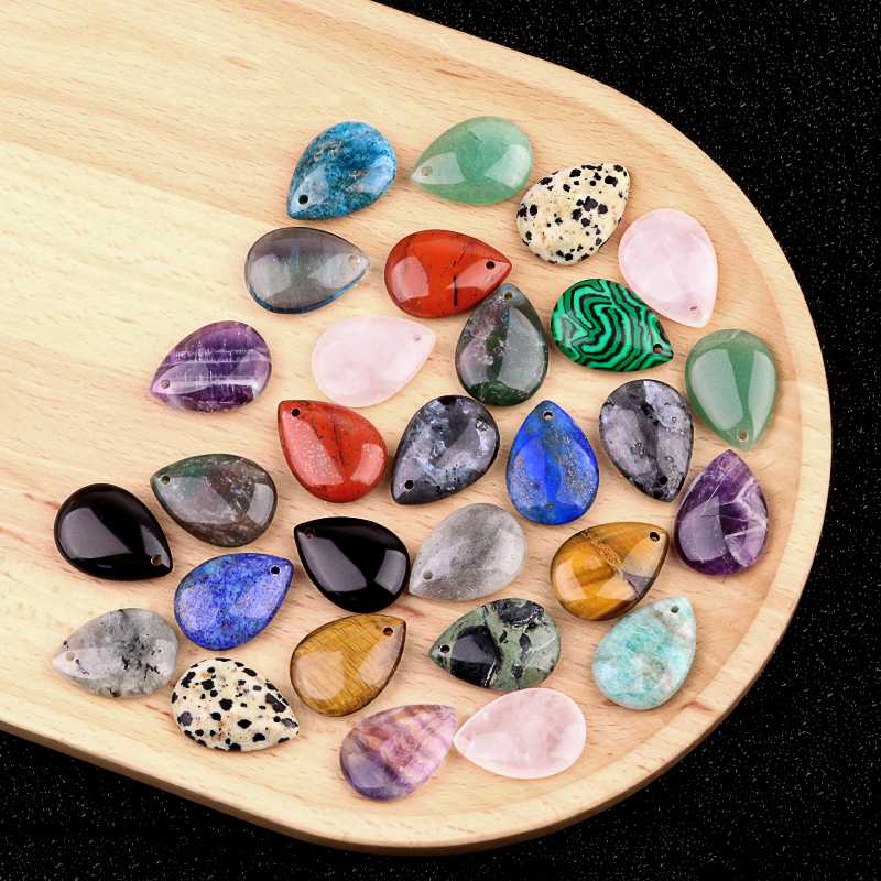 18X25MM Teardrop Gemstone Pendant for DIY Making Jewelry