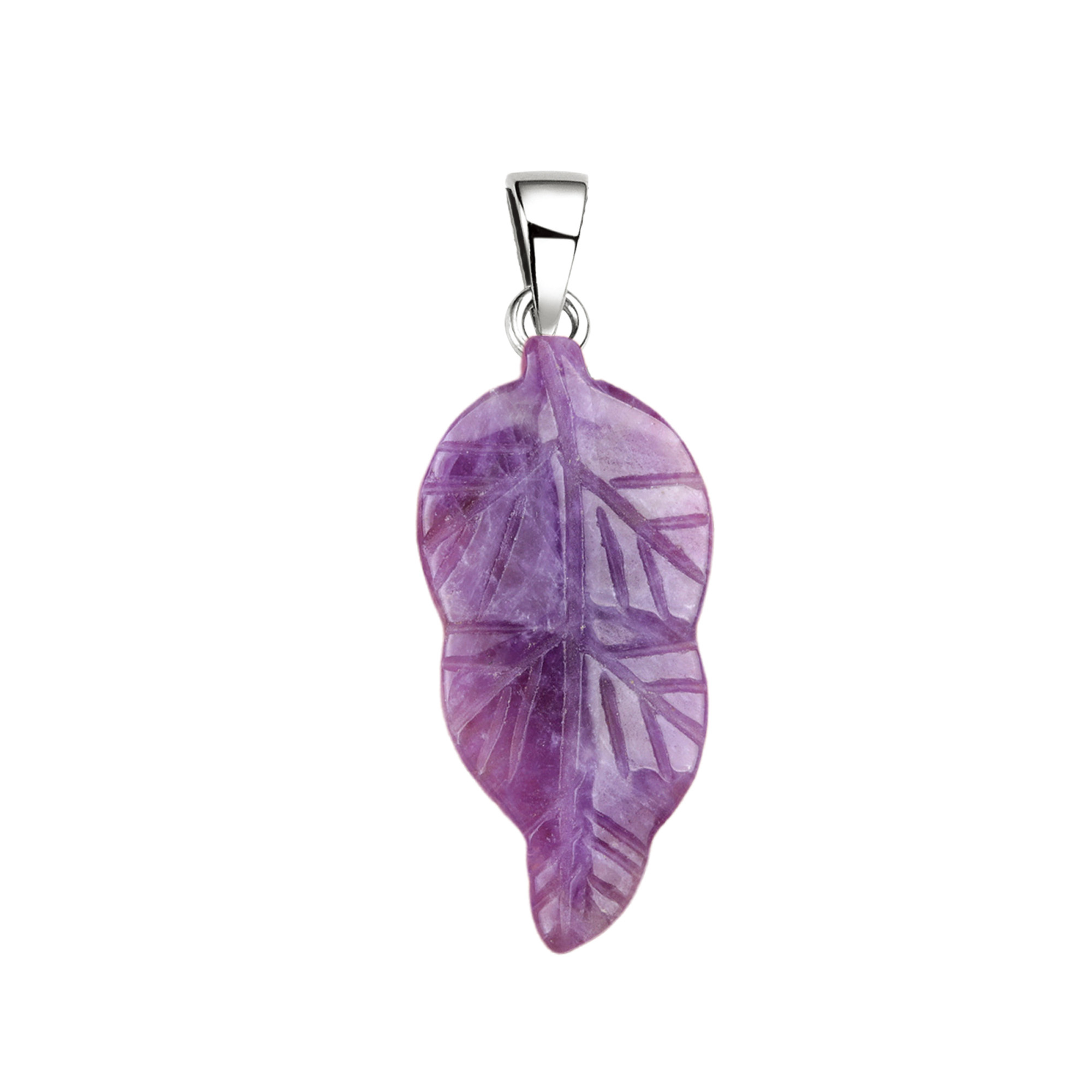 Handmade Craved Gemstone Leaf  Pendant for Making Jewelry  (Approx 23X47MM)