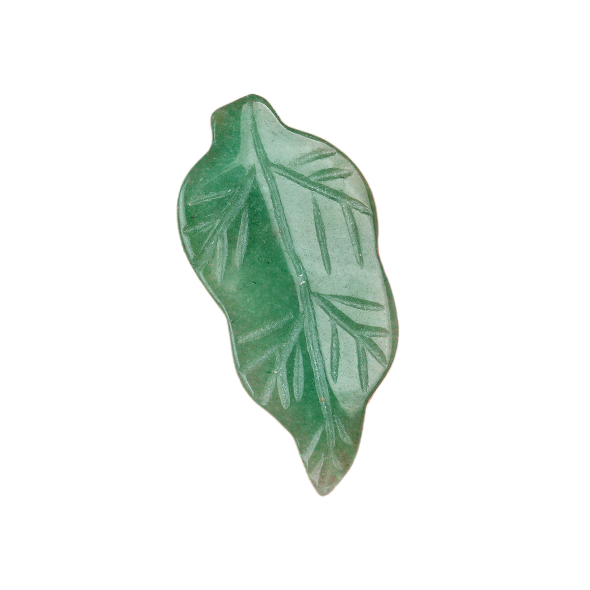 Handmade Craved Gemstone Leaf for Home Decor (Approx 23X47MM)