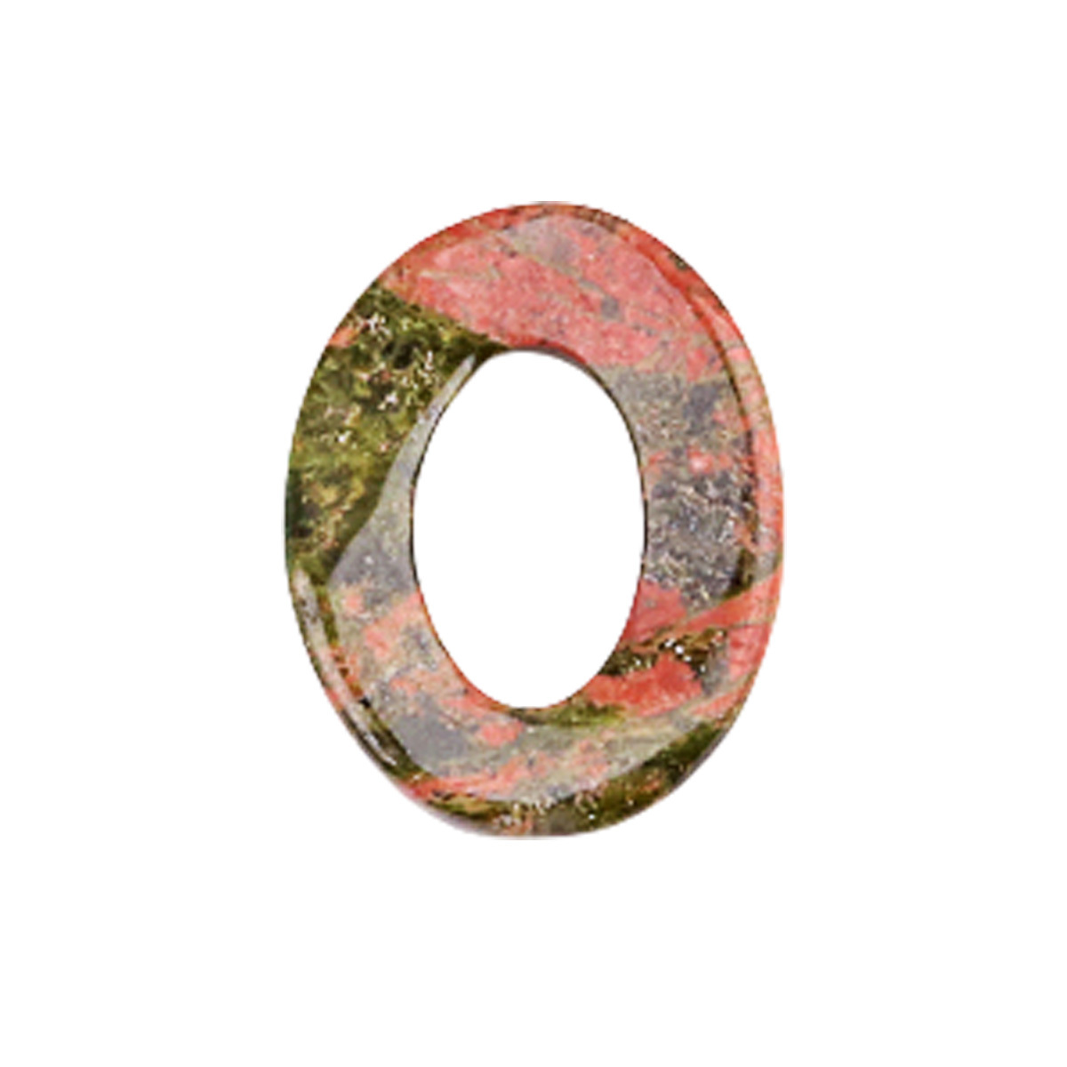 18x23mm Twist QQ Circle &  Hollow Oval Pendant
