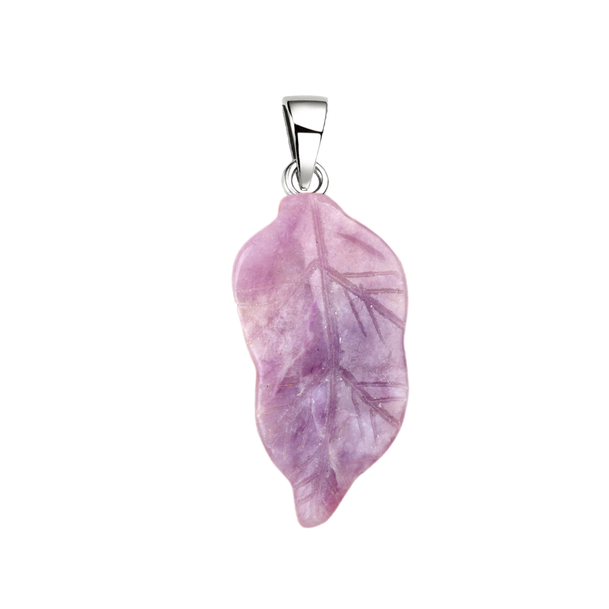 Handmade Craved Gemstone Leaf  Pendant for Making Jewelry  (Approx 23X47MM)