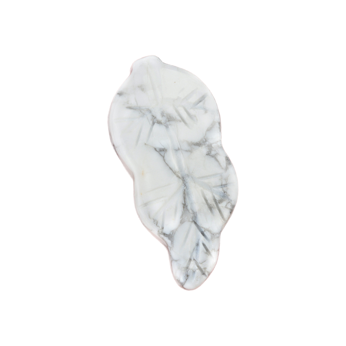 Handmade Craved Gemstone Leaf for Home Decor (Approx 23X47MM)