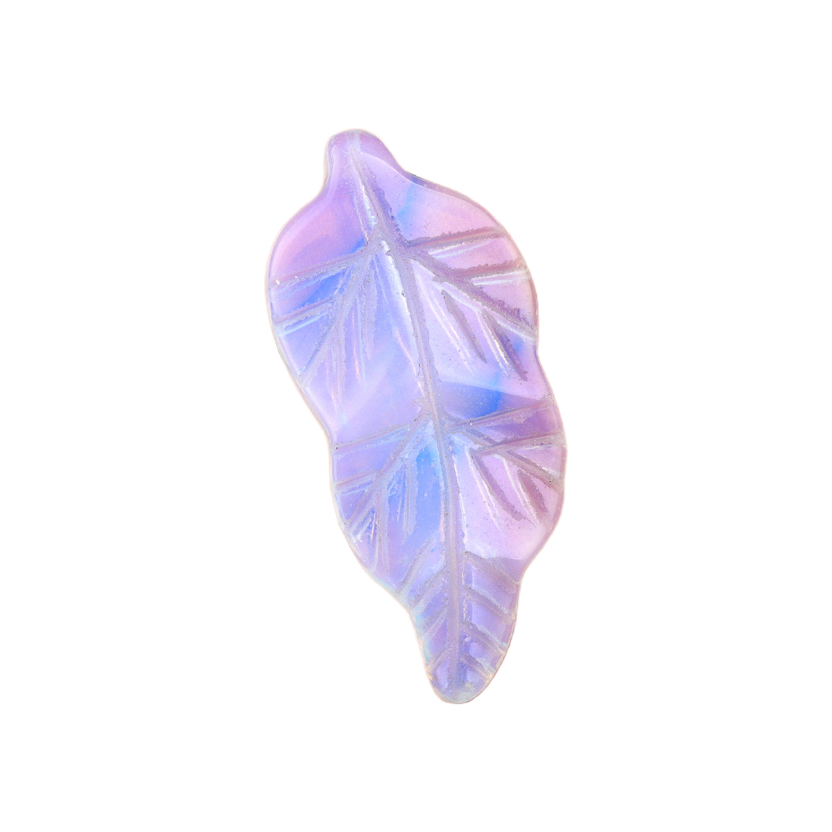 Handmade Craved Gemstone Leaf for Home Decor (Approx 23X47MM)
