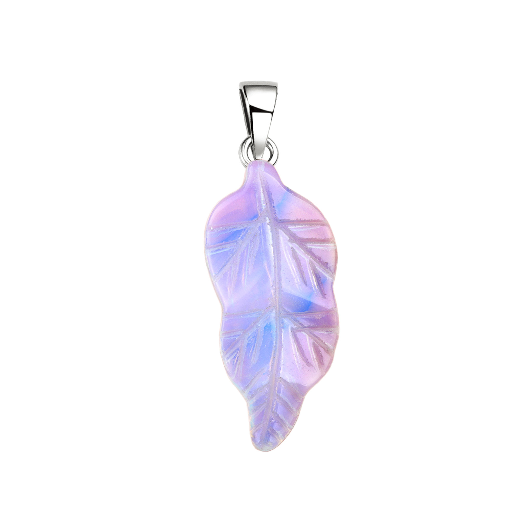 Handmade Craved Gemstone Leaf  Pendant for Making Jewelry  (Approx 23X47MM)