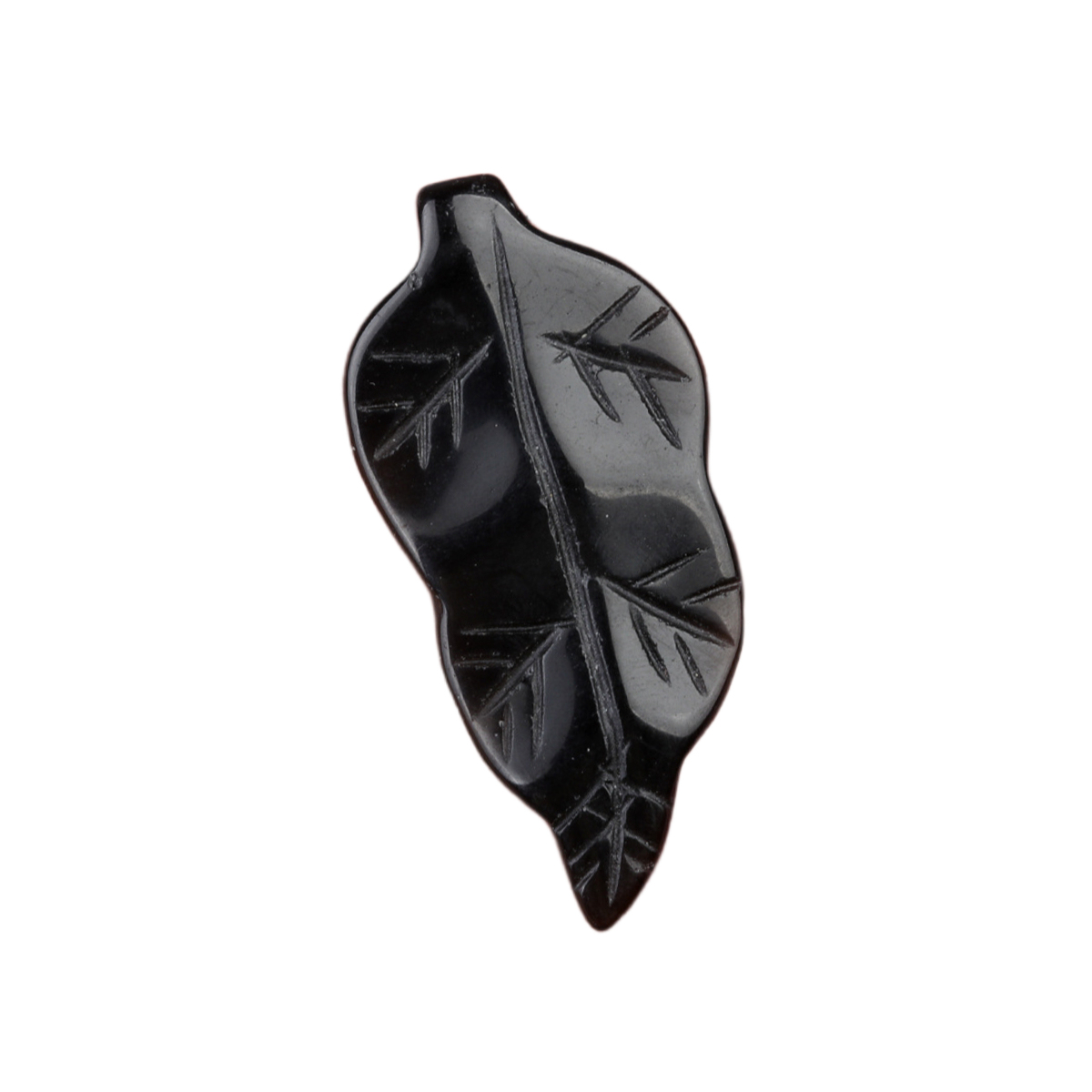 Handmade Craved Gemstone Leaf for Home Decor (Approx 23X47MM)