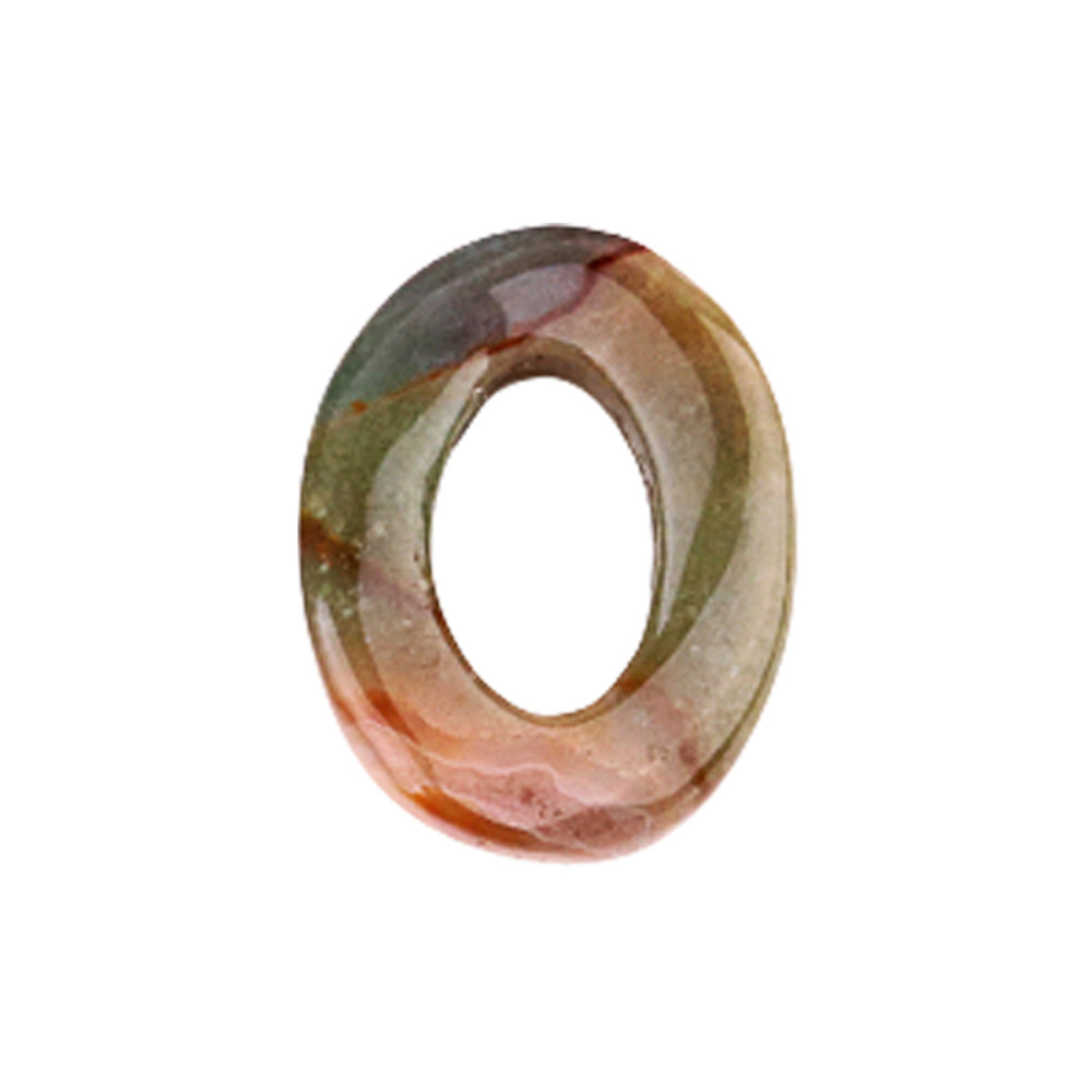18x23mm Twist QQ Circle &  Hollow Oval Pendant