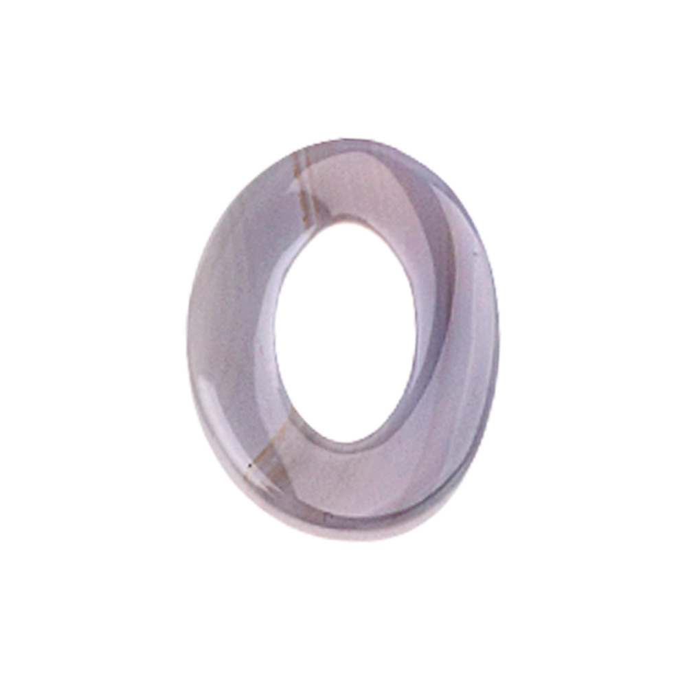 18x23mm Twist QQ Circle &  Hollow Oval Pendant