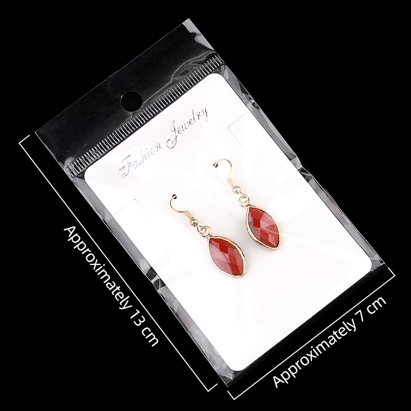 Handmade Craved Faceted Horse Eye Pendant Wrapped Golden Charms Drop Earrings
