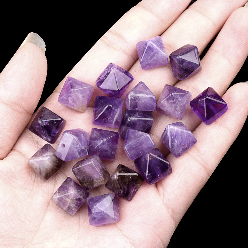 10MM Pyramid Gemstone Beads for Making Jewelry