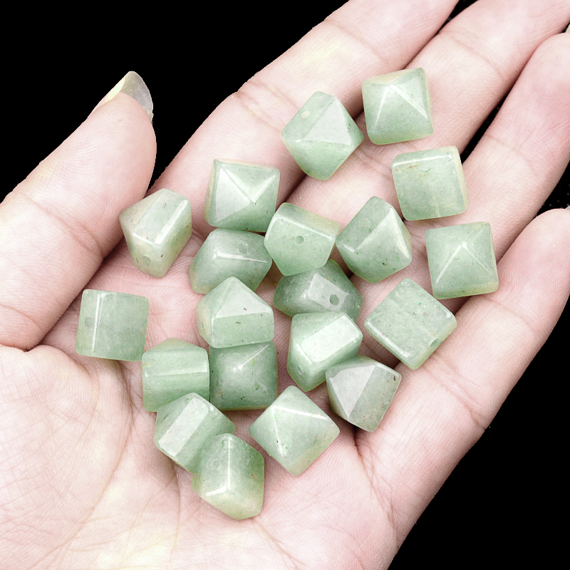 10MM Pyramid Gemstone Beads for Making Jewelry