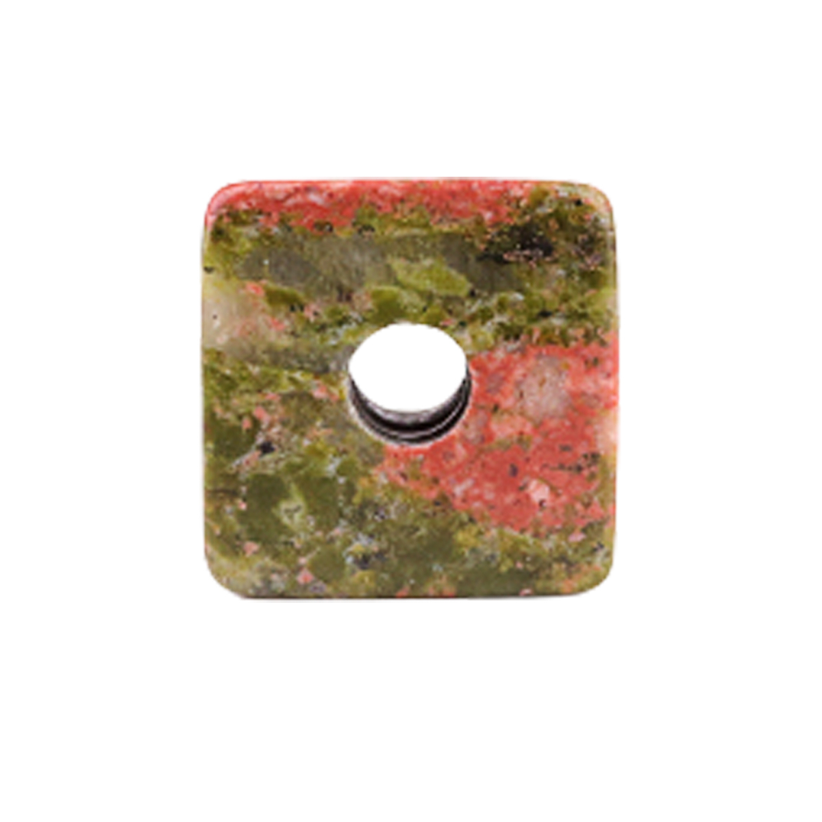 16MM Cube Gemstone Beads Drilled Big Hole 5MM for Making Jewelry