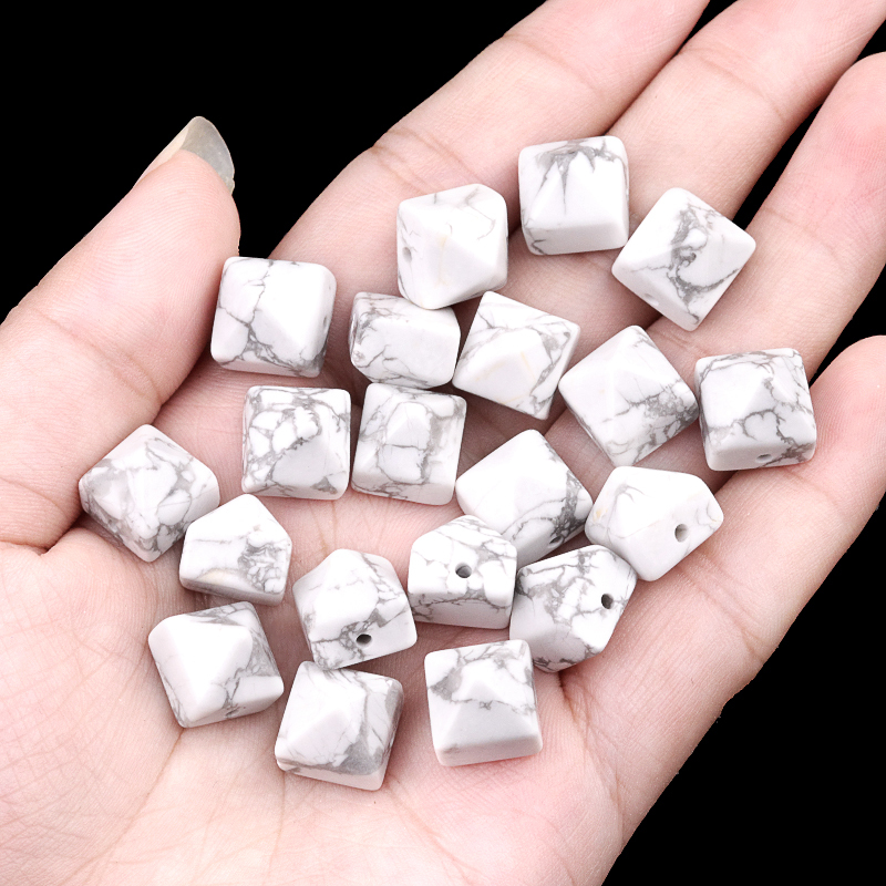 10MM Pyramid Gemstone Beads for Making Jewelry