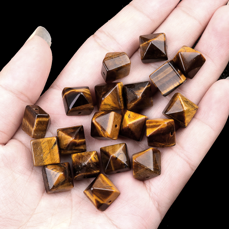 10MM Pyramid Gemstone Beads for Making Jewelry