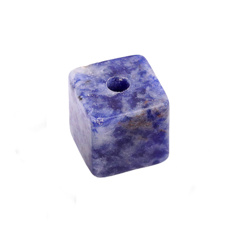16MM Cube Gemstone Beads Drilled Big Hole 5MM for Making Jewelry