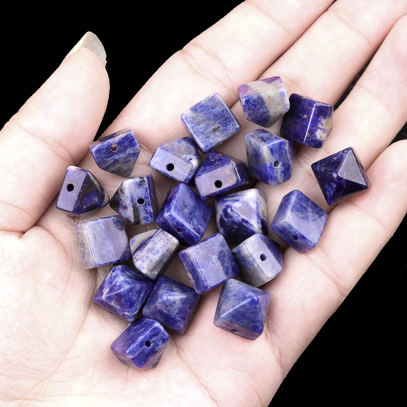 10MM Pyramid Gemstone Beads for Making Jewelry