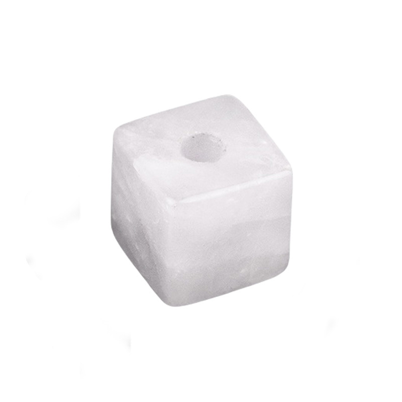 16MM Cube Gemstone Beads Drilled Big Hole 5MM for Making Jewelry