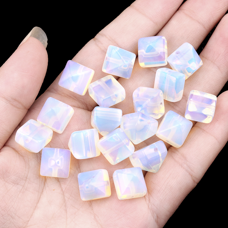 10MM Pyramid Gemstone Beads for Making Jewelry