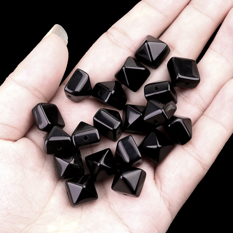 10MM Pyramid Gemstone Beads for Making Jewelry