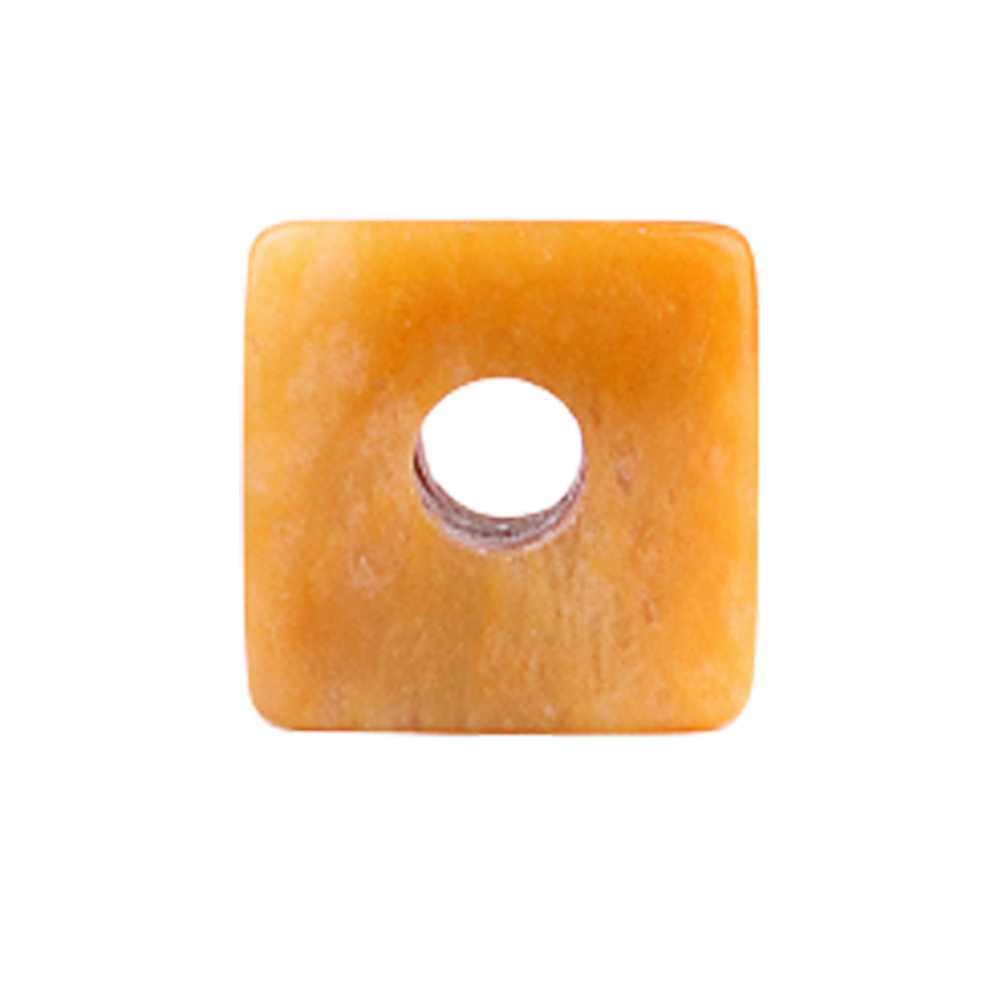16MM Cube Gemstone Beads Drilled Big Hole 5MM for Making Jewelry
