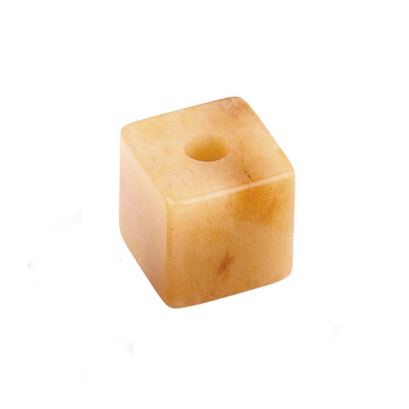 16MM Cube Gemstone Beads Drilled Big Hole 5MM for Making Jewelry
