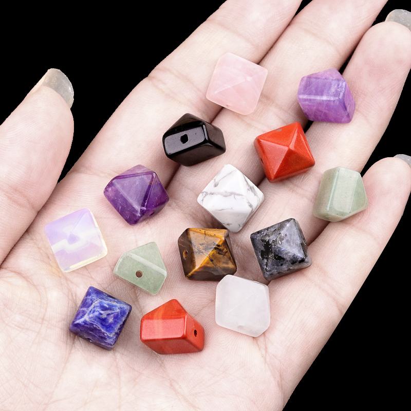 10MM Pyramid Gemstone Beads for Making Jewelry