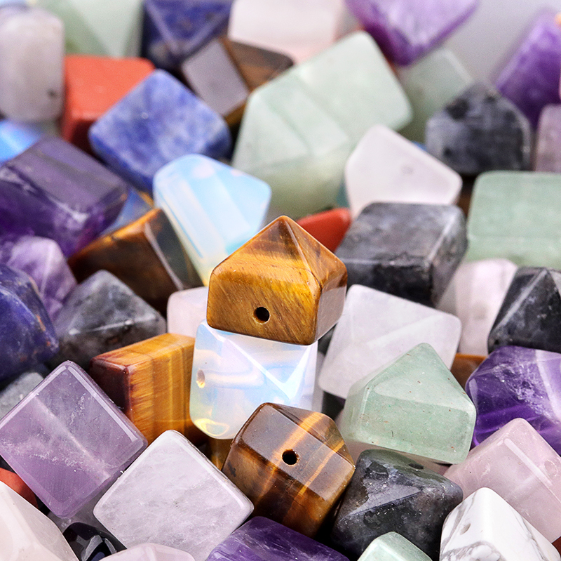 10MM Pyramid Gemstone Beads for Making Jewelry