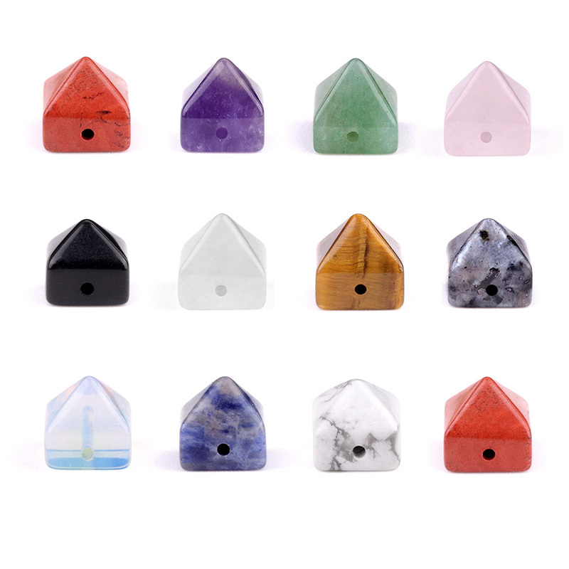 10MM Pyramid Gemstone Beads for Making Jewelry