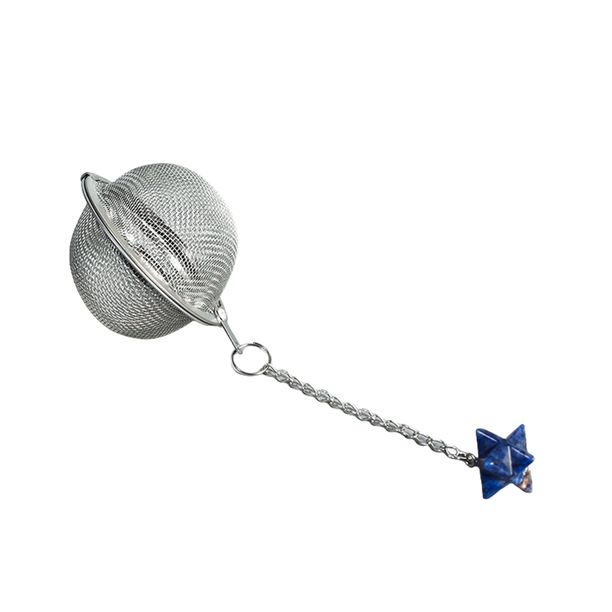 20MM Merkaba Gemstone Pendant Charms Stainless Steel Mesh Tea Ball