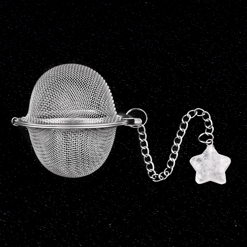 20MM Star Gemstone Pendant Charms Stainless Steel Mesh Tea Ball