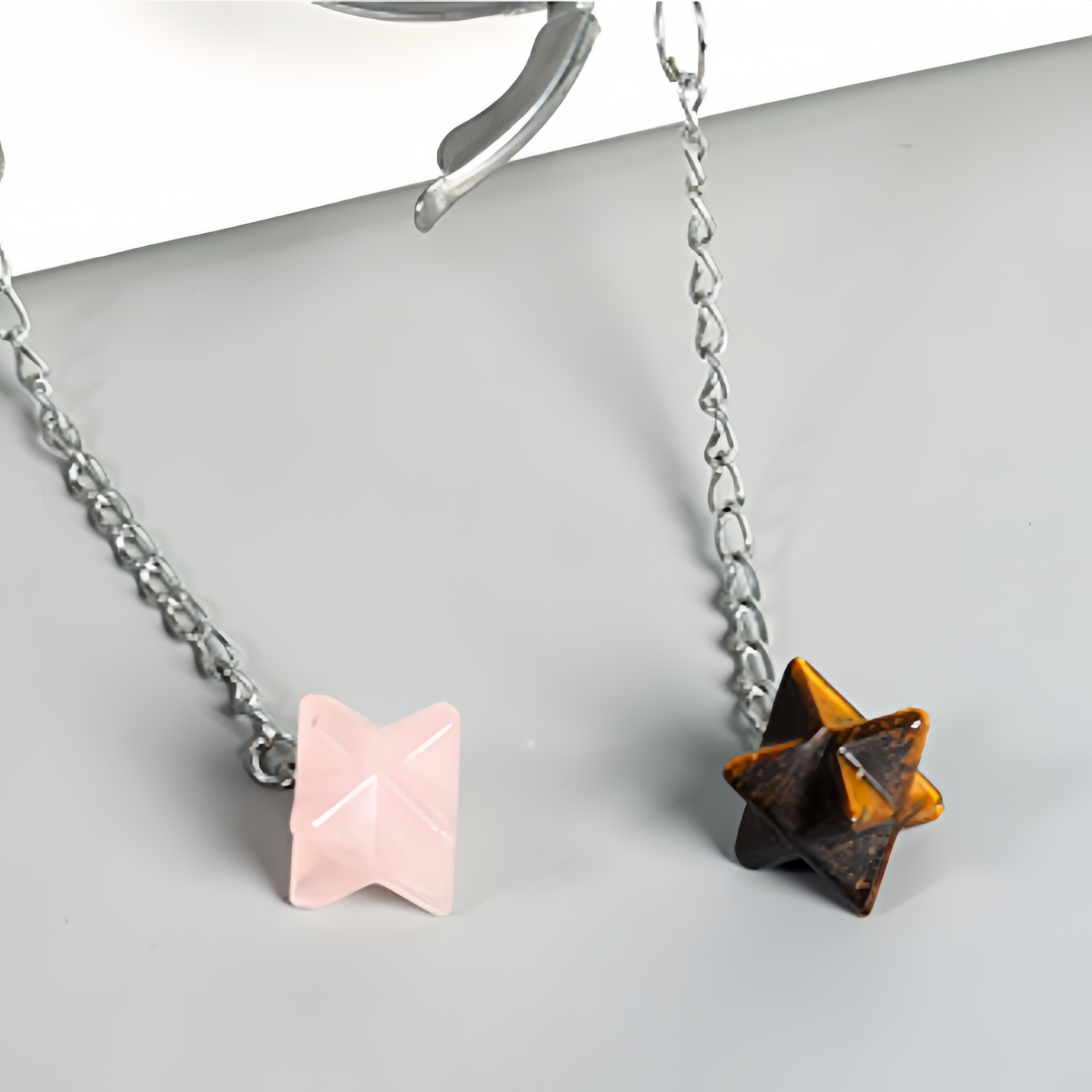 20MM Merkaba Gemstone Pendant Charms Stainless Steel Mesh Tea Ball