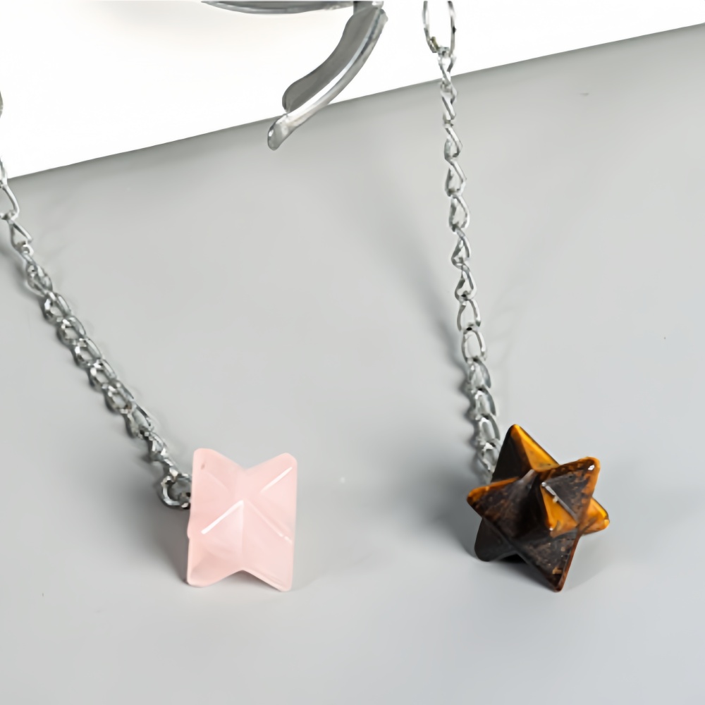 20MM Merkaba Gemstone Pendant Charms Stainless Steel Mesh Tea Ball