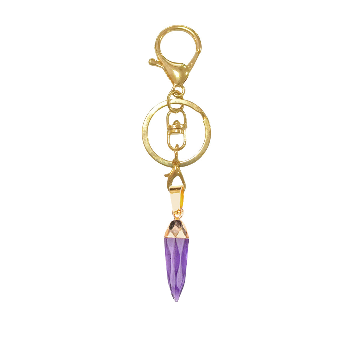 Handmade Craved Faceted Chili Gold Stone Pendant for Making Jewelry